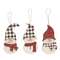 3/Set, Buffalo Check Snowman Hat Ornaments