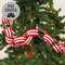 Large Red and White Striped Ribbon Garland, 48"L RJA5630;