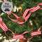 Small Red and White Striped Ribbon Garland, 48"L RJA5631;