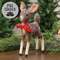 Icy Frosted Resin Baby Deer w/Bow & Jingle Bell RQ282501 ;