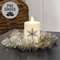 Glistening Platinum Pine Candle Ring, 2" SA112546;
