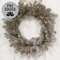 Glistening Platinum Pine Wreath, 18" SA112549;