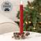 Icy Pinecone & Sleigh Bells Candle Ring, 2" SA112566;