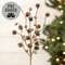 Icy Pinecone & Sleigh Bells Pick, 15" SA112567;