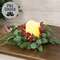 Shimmering Holly Pine & Berries Candle Ring, 3.5" SA112609;