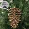 Bronze Tipped Pinecone Ornament, 5.5" SA112610;