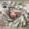 Snowy Bristle Pine & Boughs Wreath, 24" SH262502;