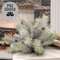 Snowy Bristle Pine & Boughs Half Sphere, 15" SH262503;