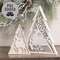 White Glitter Deer & Christmas Tree Sitters, 2/Set 38773;