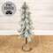 Snowy Bristle Pine & Boughs Tree w/Burlap Base, 34" QE152547;