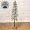 Snowy Bristle Pine & Boughs Tree w/Burlap Base, 45" QE152548;