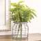 Glass Jar In Graywashed Metal Carrier, 6.75" Dia. x 7"H QX19354G;