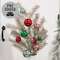 Platinum Tinsel & Bauble Spray, 30" SA112583;