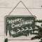 Snowy Santa & Sleigh Merry Christmas Sign 38650;