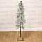 Snowy Bristle Pine & Boughs Tree w/Burlap Base, 45" QE152548;