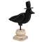 Wooden Crow with Top Hat on Base