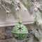 Gleaming Distressed Green Metal Snowflake Jingle Bell, 5" x 7.25" 60533Gleaming Distressed Green Metal Snowflake Jingle Bell, 5" x 7.25" 60533;