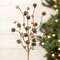 Icy Pinecone & Sleigh Bells Pick, 15" SA112567;