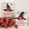 Wicked Haunt Floral Witch Hat Box Sign, 2 Asstd. 38621Wicked Haunt Floral Witch Hat Box Sign, 2 Asstd. 38621;