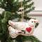 Yuletide Folklore Stuffed Felt Dove Ornament CW4021;