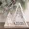 White Glitter Deer & Christmas Tree Sitters, 2/Set 38773;