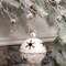 Gleaming Distressed White Metal Snowflake Jingle Bell, 5" x 7.25" 60532;