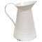 Shabby Chic White Metal Water Pitcher 70187;