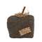 Stuffed Black & Tan Chevron Mossy Top Fall Pumpkin