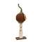 Primitive Mossy Top Pumpkin on Pedestal - 16"H