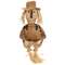 Burlap & Orange Plaid Stuffed Scarecrow