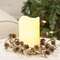 Icy Pinecone & Sleigh Bells Candle Ring, 4" SA112565Icy Pinecone & Sleigh Bells Candle Ring, 4" SA112565;