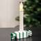 Green and White Striped Candy Taper Holder 65401Green and White Striped Candy Taper Holder 65401;