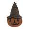 Grungy Stuffed Witchy Jack O Lantern Head Sitter