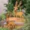 Natural Wooden Deer Cutout Sitters, 2/Set 38779;