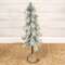 Snowy Bristle Pine & Boughs Tree w/Burlap Base, 34" QE152547;