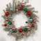 Platinum Tinsel & Bauble Wreath, 24" SA112581;