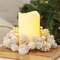 Yuletide Frosted Pinecones Candle Ring, 3" SE022504;