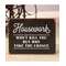 Housework Won't Kill You Distressed Metal Sign 65099;