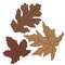 3 Set - Distressed Wooden Fall Leaves Fillers