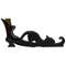 Distressed Wooden Witch Boot & Cat Silhouette Sitter