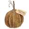 Harvest Chenille Happy Fall Pumpkin - 7.5" dia
