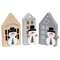 Chunky Wooden Snowman House Sitter - 3 Asstd.