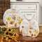 Golden Fall Wildflower Wooden Pumpkin Sitter, 2 Asstd. 38610;