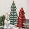 Wooden Dimensional Yuletide Christmas Tree Sitters, 3/Set  38660;