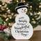 Wonderful Christmas Time Wooden Snowman Sitter, 10"H 38679;