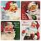 5/Set - Vintage Santa Coasters & Holder
