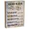 God Says Bible Verse Box Sign
