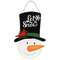 Let It Snow Wooden Top Hat Snowman Hanger - 14.5"H