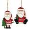 Believe & Bright Santa & Tree Wooden Ornament - 2 Asstd.