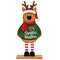Sweater Weather Wooden Reindeer on Base - 10.5"H
